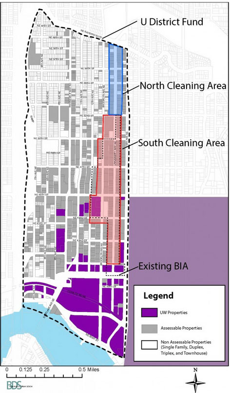 map of U district BIA